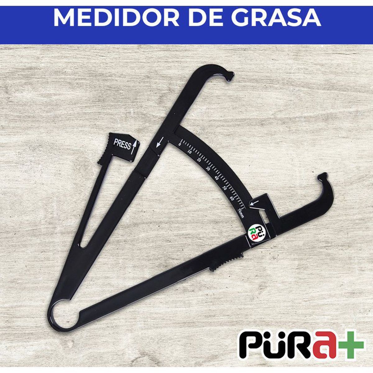PURA - Adipómetro medidor grasa corporal
