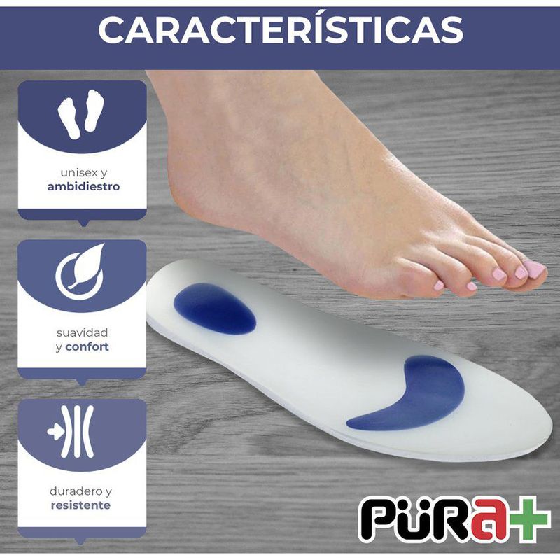 "Plantillas ortopédicas zapatos silicon polygel ultra"