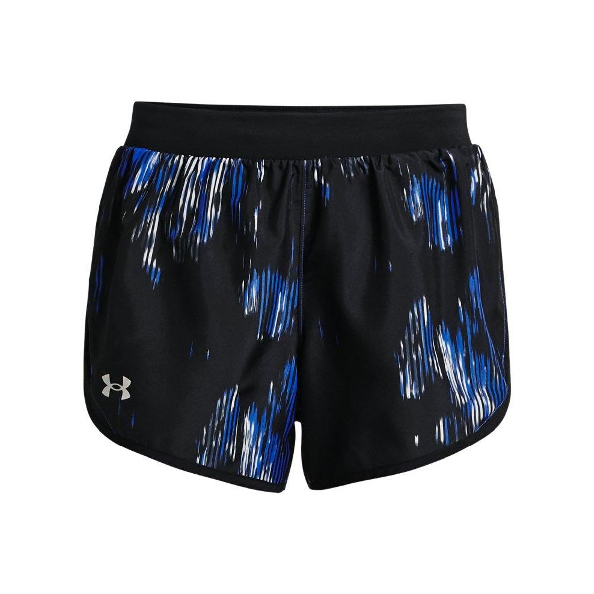 UNDER ARMOUR - Short Under Armour Fly By 2 0 Printed Mujer-Negro