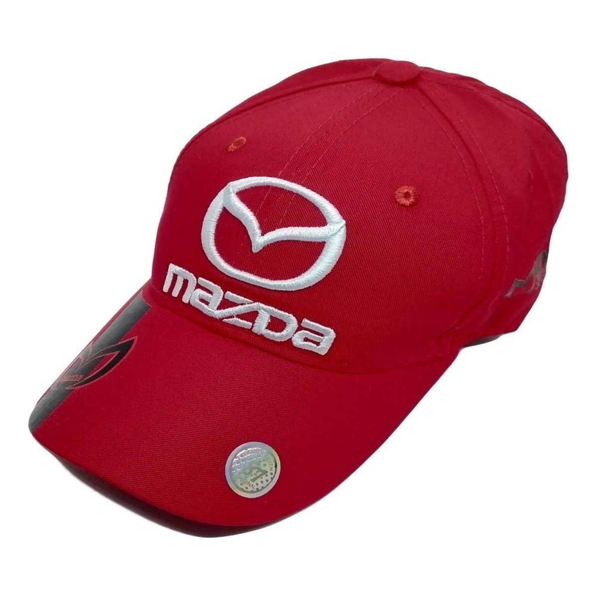 VELBROS - Gorra Marca Carro Bmw Toyota Renault Kia Chevrolet Mercedes - Rojo