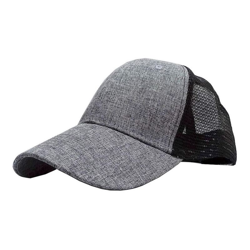 VELBROS - Gorra Deportiva Malla Camionero Beisbol Cachucha Trucker Cap - Gris