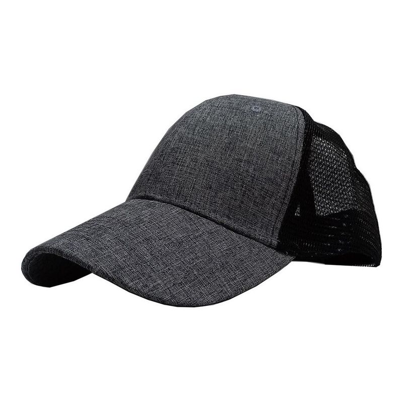 VELBROS - Gorra Deportiva Malla Camionero Beisbol Cachucha Trucker Cap - Gris oscuro