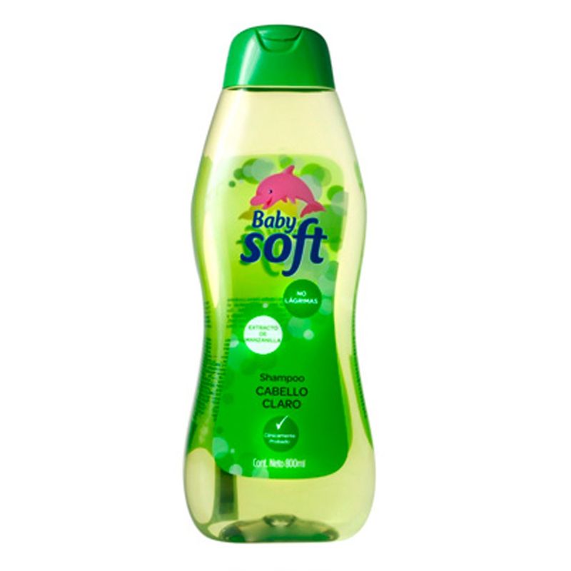 BABY SOFT - Shampoo baby soft babysoft cabello claro verde x 800 ml