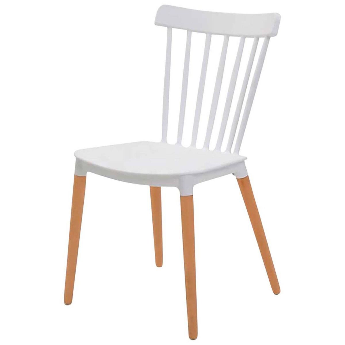 AKIVOY - Silla  para comedor atena en polipropileno Color Blanco