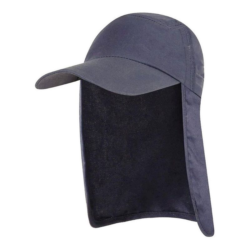 VELBROS - Gorra Cachucha Safari Protector Cuello Capa Viaje Sol Chavo - Gris oscuro
