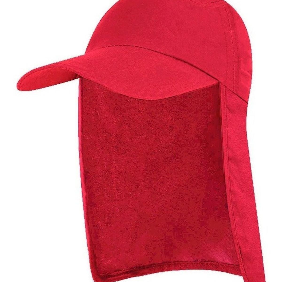 VELBROS - Gorra Cachucha Safari Protector Cuello Capa Viaje Sol Chavo - Rojo
