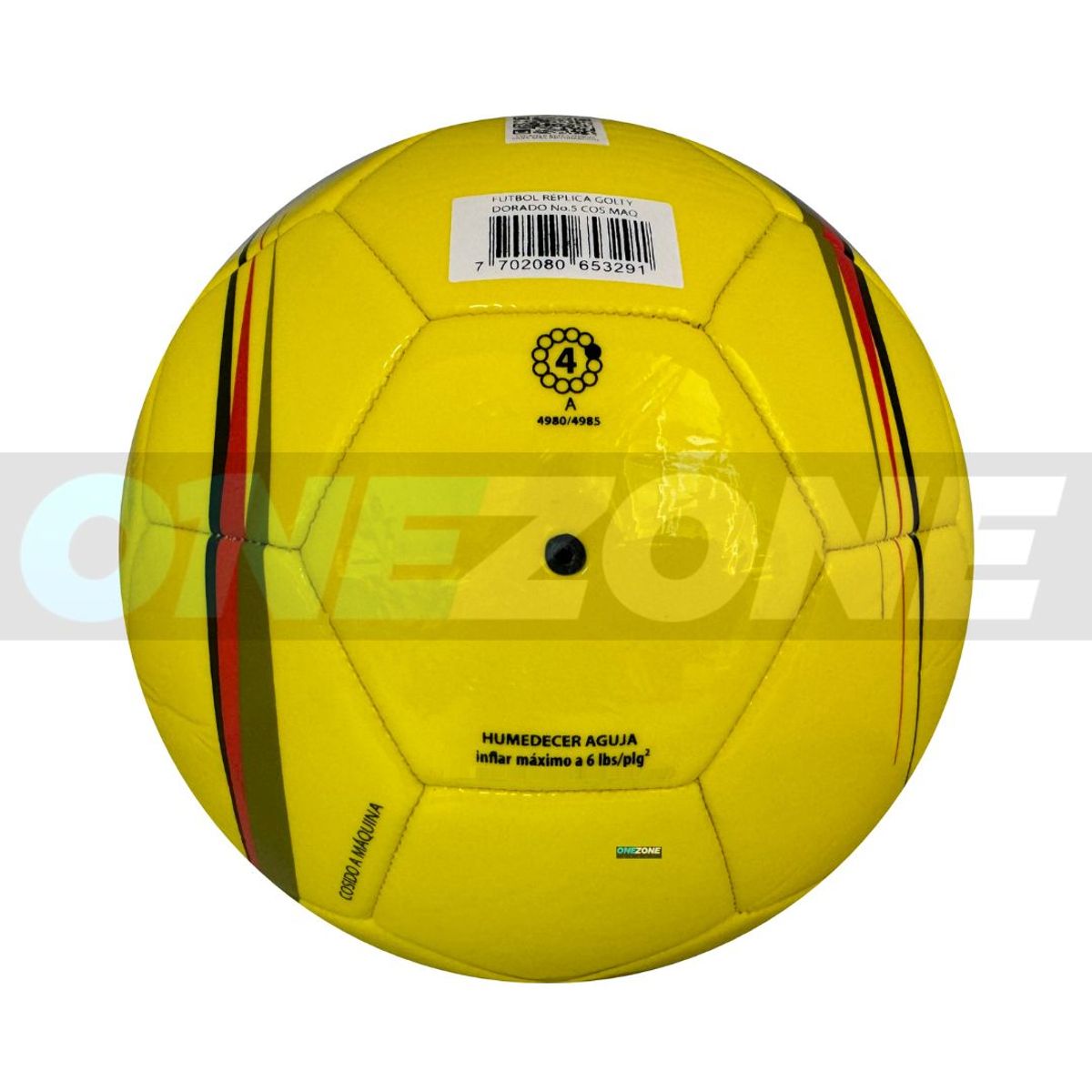 GOLTY - Balón De Fútbol Golty Dorado Cosido A Máquina 5
