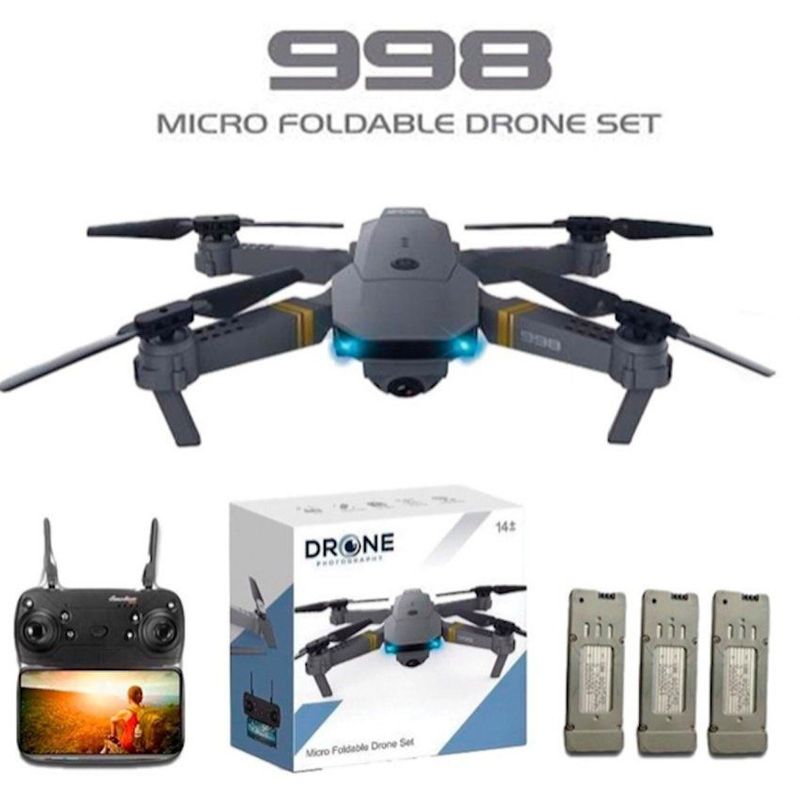 GENERICO - Drone 998 plegable con camara ideal para principiantes