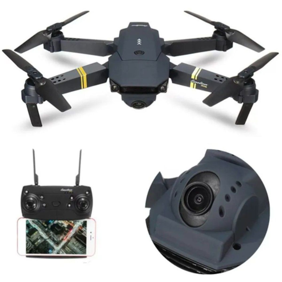 GENERICO - Drone 998 plegable con camara ideal para principiantes