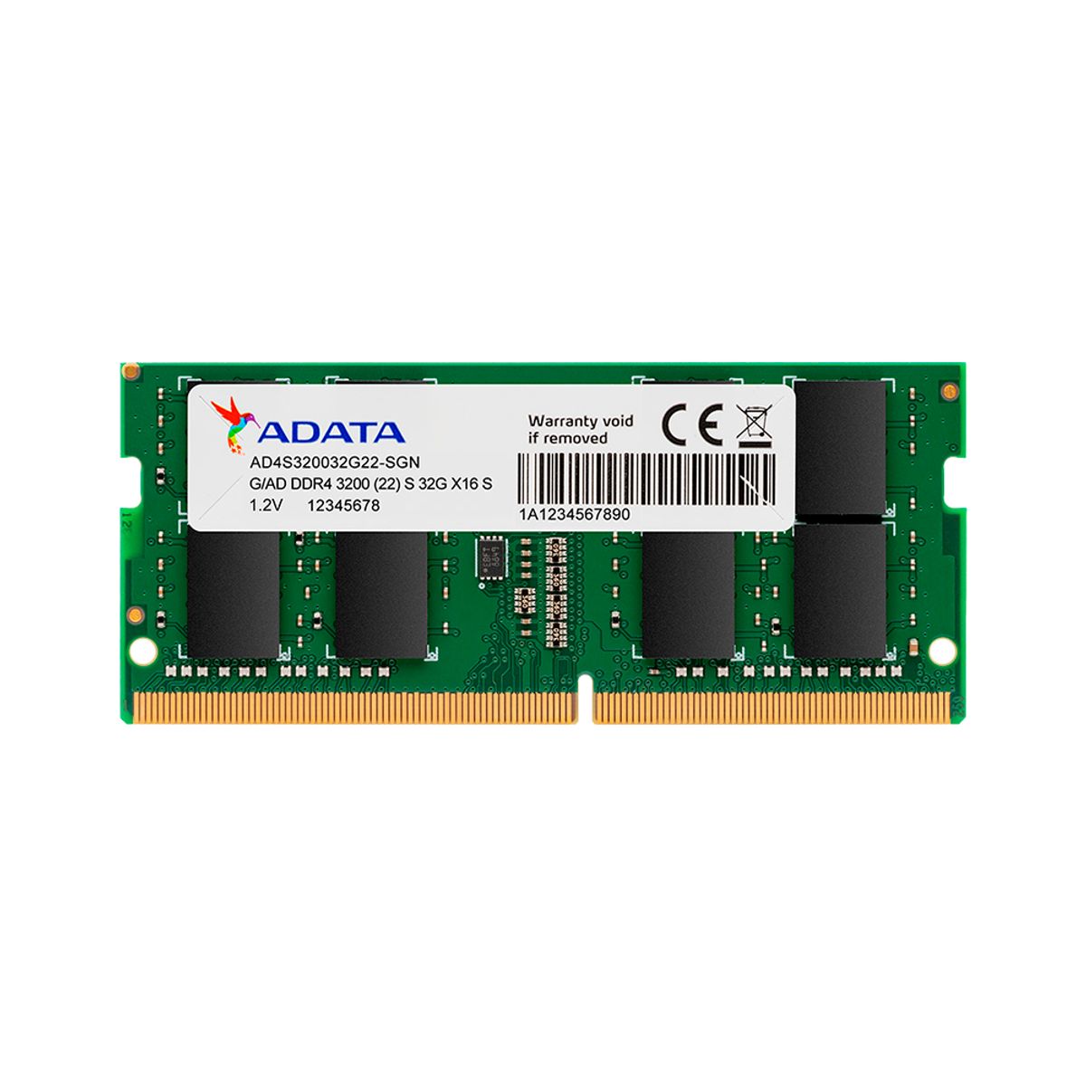 ADATA - Memoria Ram 32gb 3200 Mhz Adata Para portátil Color Verde