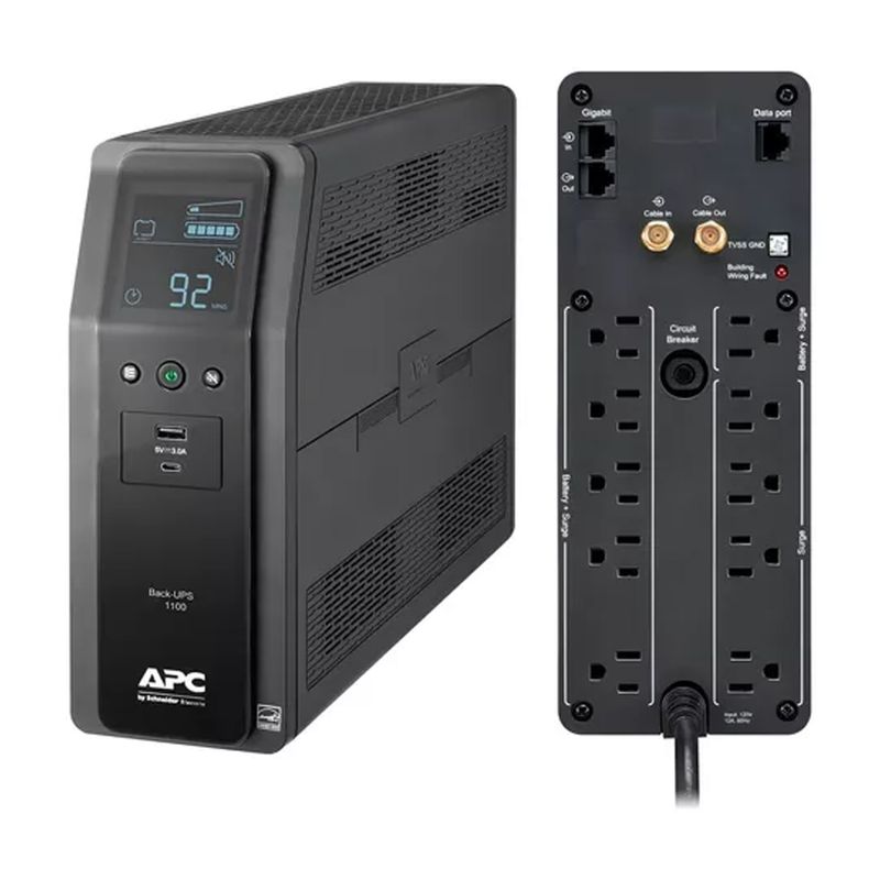 APC - Ups Apc Br1100m2 1100va Interactiva Gamer Ps4 Pc Xbox Dvr