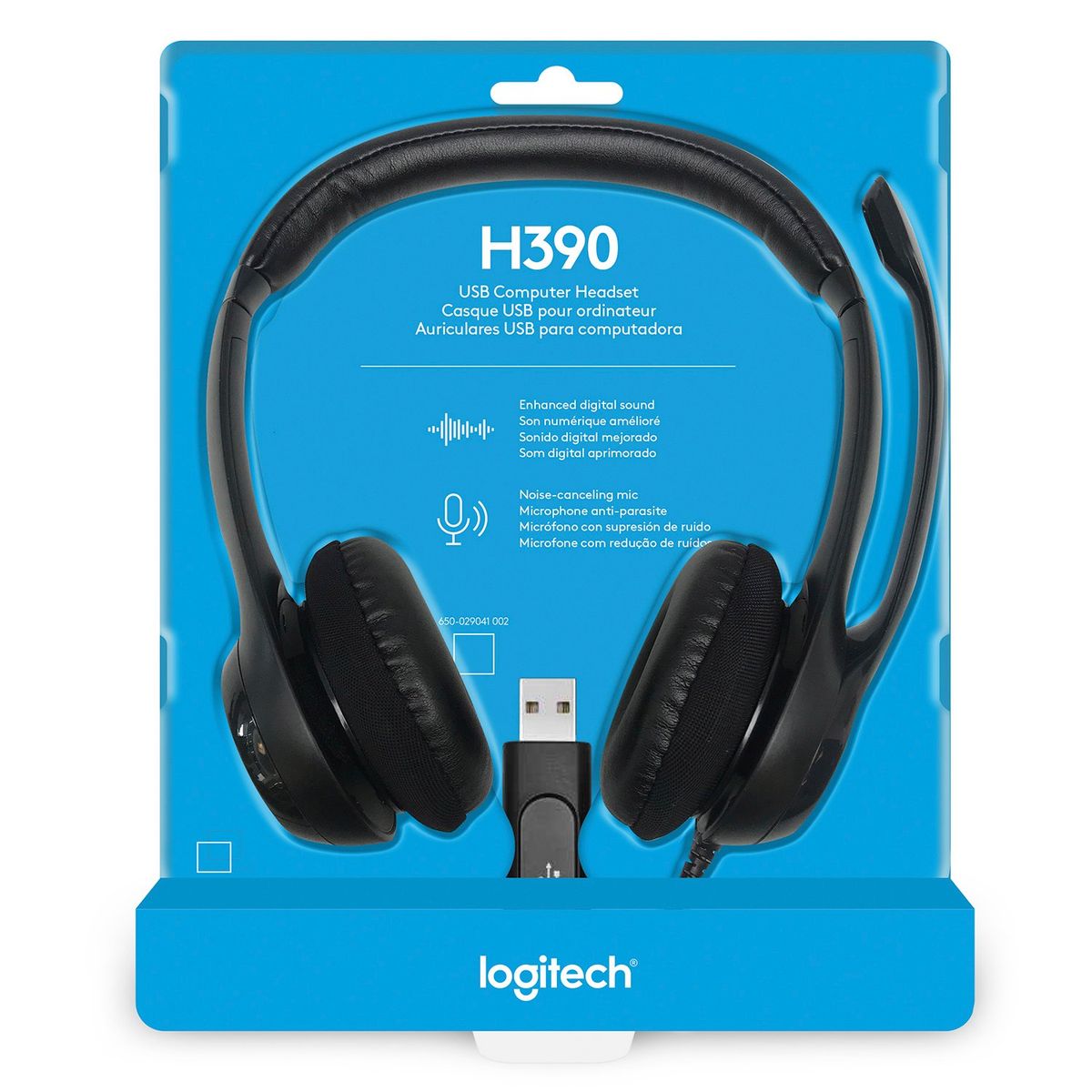 LOGITECH - Audífonos / Diadema Con Micrófono Logitech Usb Headset H390