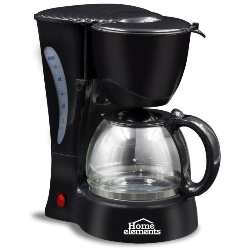 HOME ELEMENTS - Cafetera Eléctrica 6Tzas Home Elements HE7025 -Negro