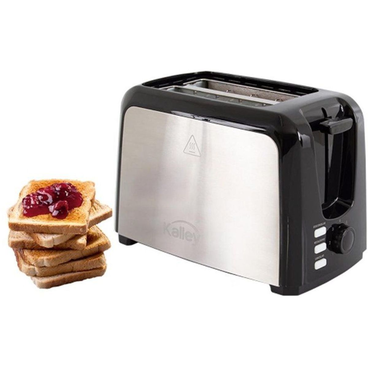 KALLEY - Tostadora De Pan Kally K-MTP750SS 750W -Negro