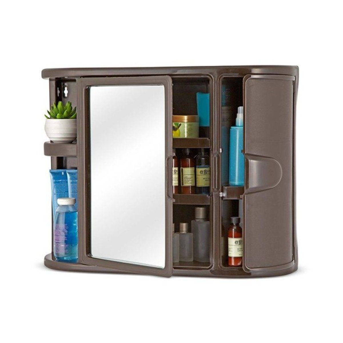 RIMAX - Gabinete Baño Con Espejo Rimax 7668 -Café