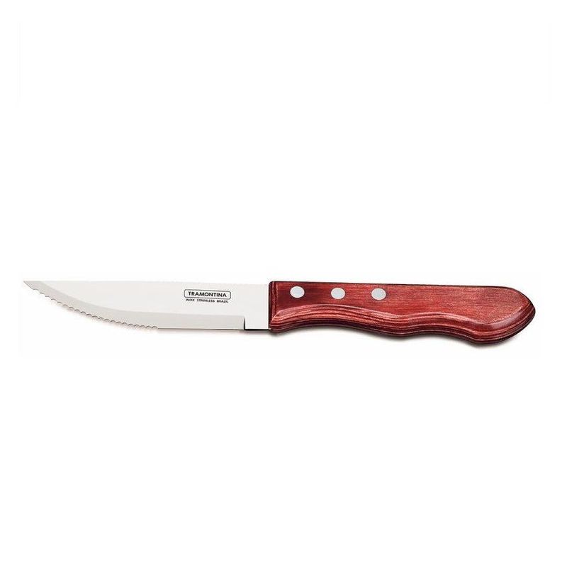 TRAMONTINA - Cuchillo Asado 5" Polywood Tramontina 21116/075 -Rojo