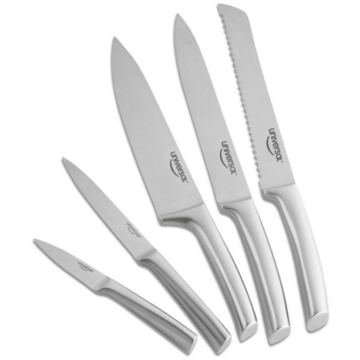 UNIVERSAL - Juego De 5 Cuchillos + Soporte Élite Universal 19500 -Negro