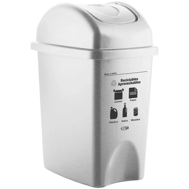 ESTRA - Papelera Vaivén 10L Estra 4-1042502 -Blanco