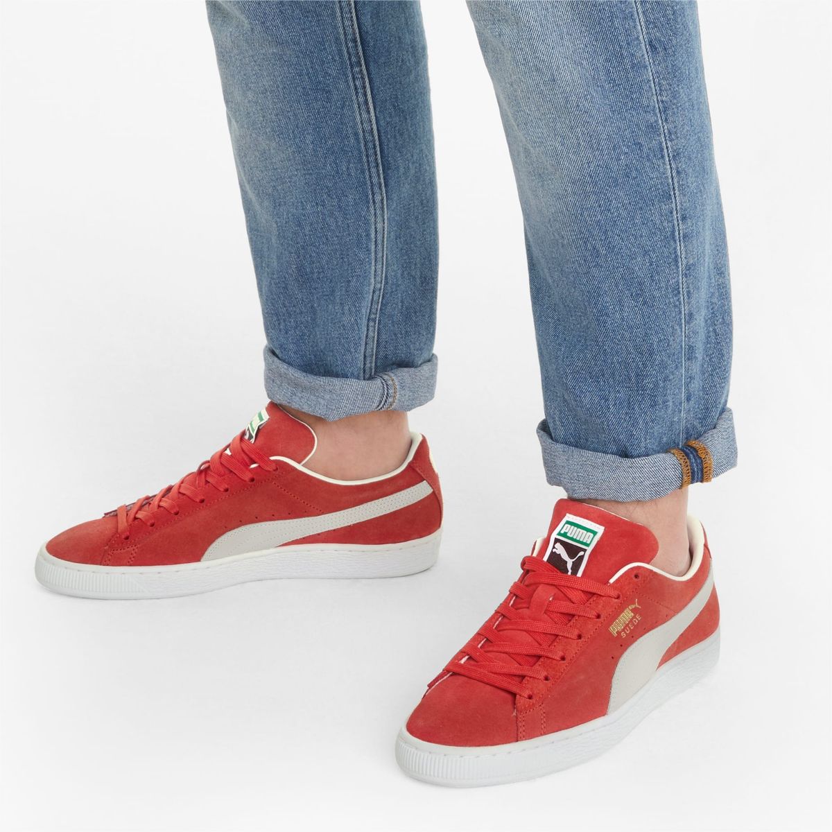 PUMA - TENIS PUMA SUEDE CLASSIC XXI ROJO HOMBRE