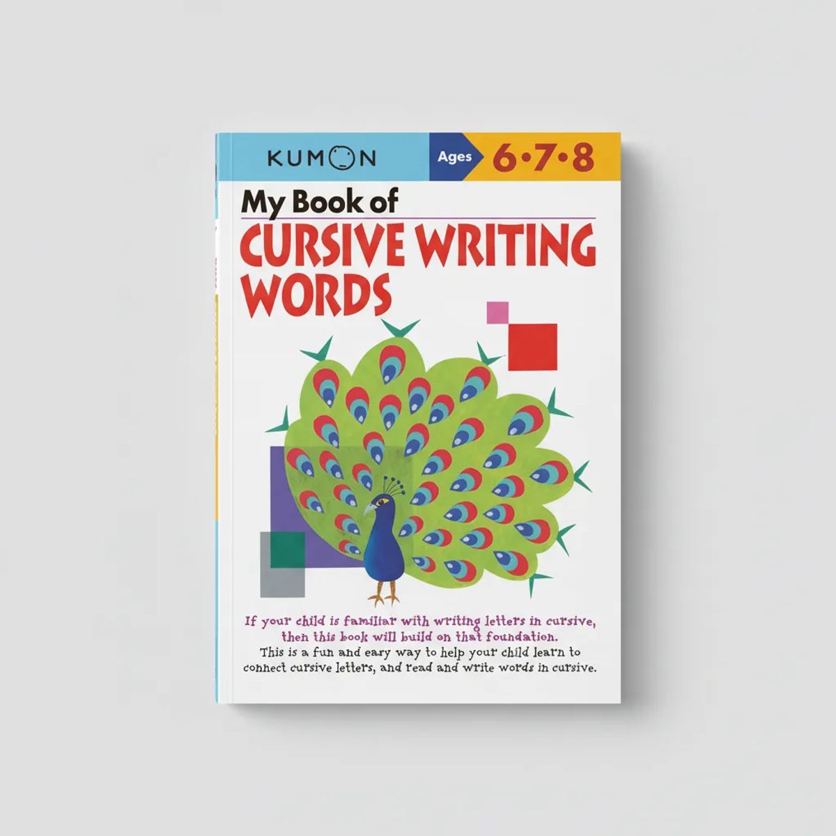 JUGANDO Y EDUCANDO - Libro kumon letra cursiva en inglés didáctico niños