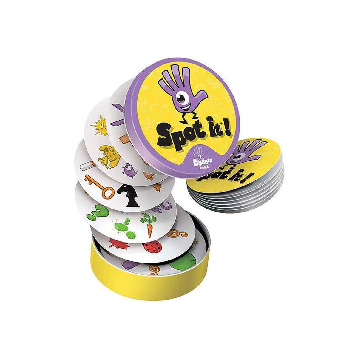 ASMODEE - Juego de mesa dobble 5 en 1 spot it agilidad mental familiar