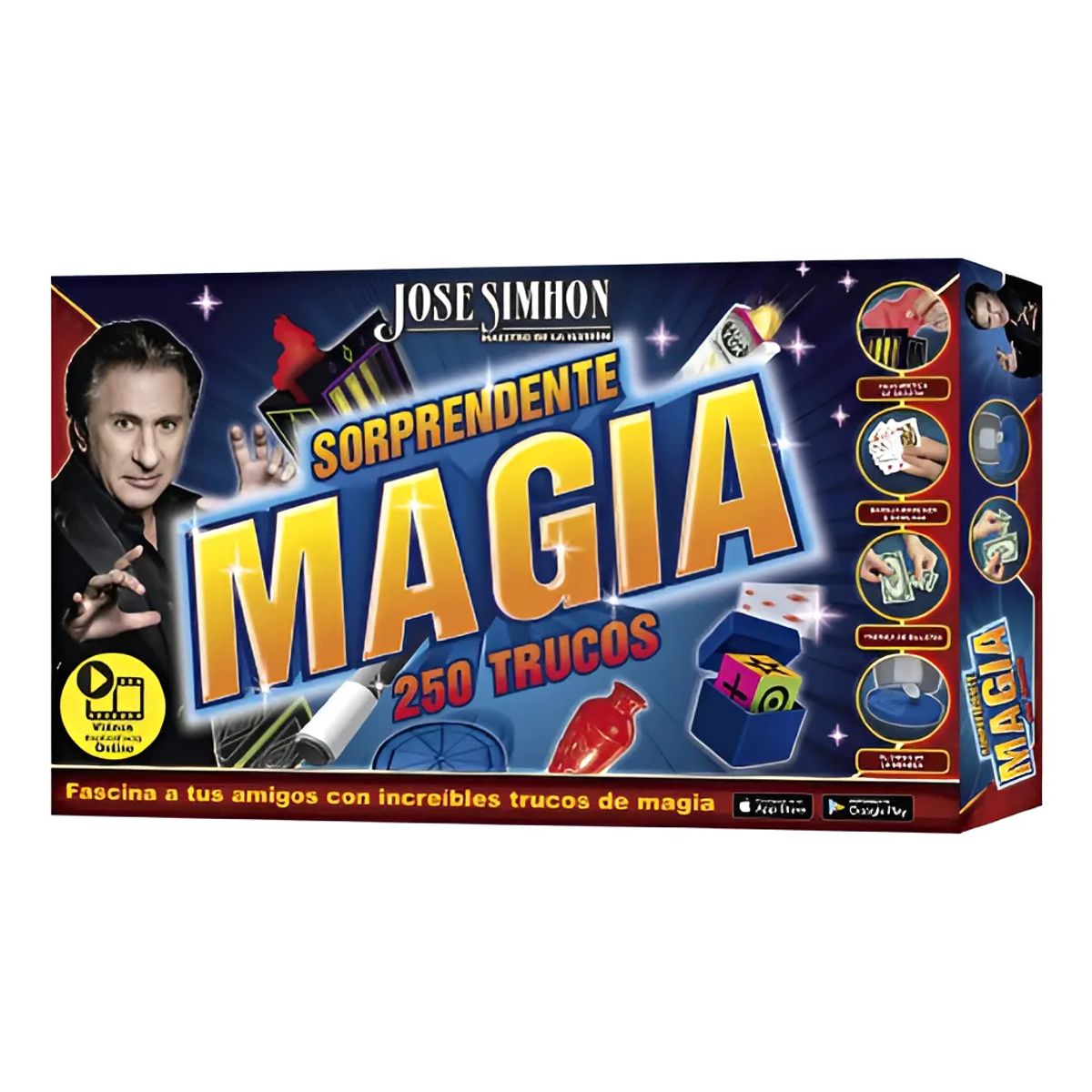 JUGANDO Y EDUCANDO - Juego de magia para niños 250 trucos set de magia
