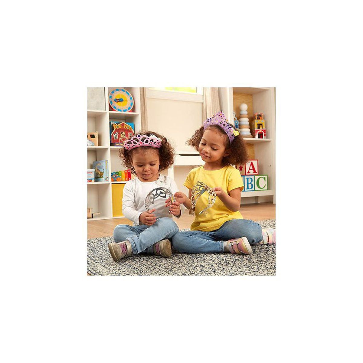 MELISSA & DOUG - Juguete niñas juego de roles coronas diadema princesas