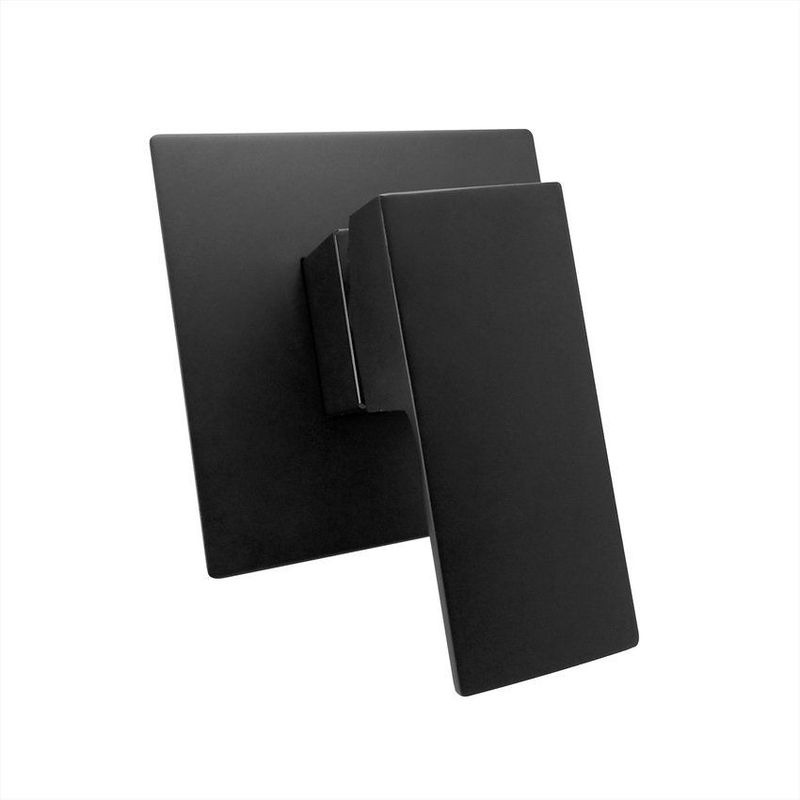 TAUMM - Monocontrol de ducha rectangular negro de lujo slim