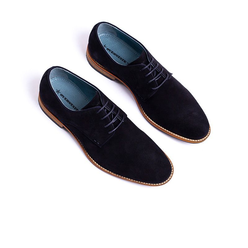 OVERSTATE - Zapatos  Para Hombre En Cuero Gamuza Azul CA-4479AOV2 Overstate