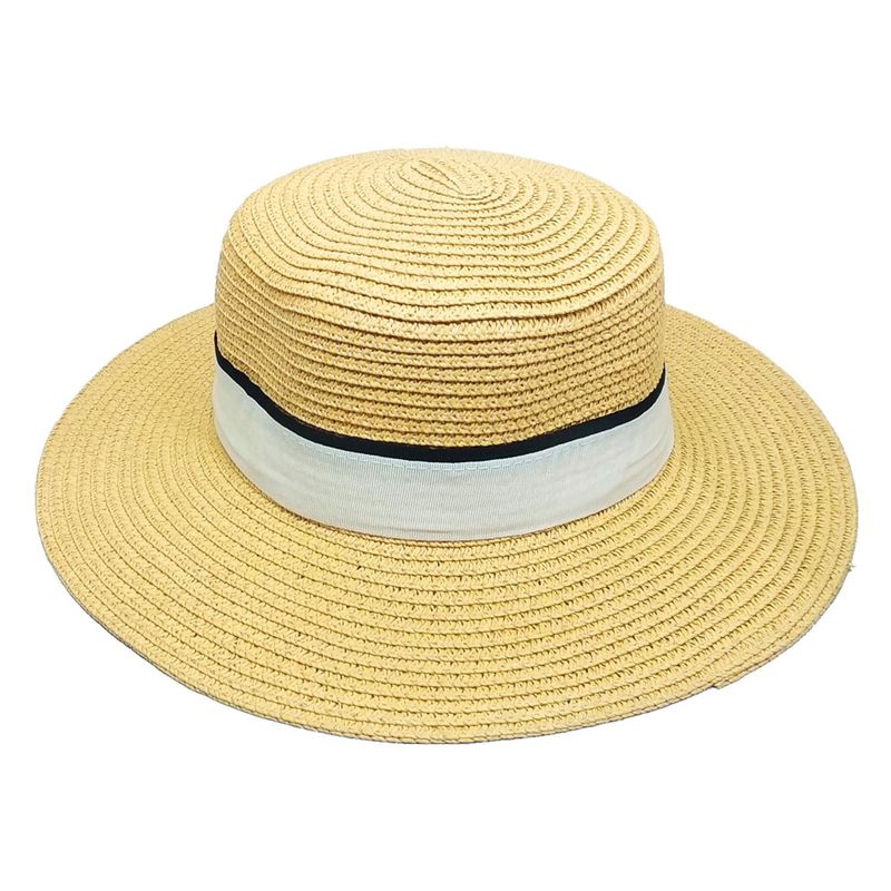 VELBROS - Pava Sombrero Mujer Dama Playa Cordobes Sol Gorro Fedora Uv - Caqui