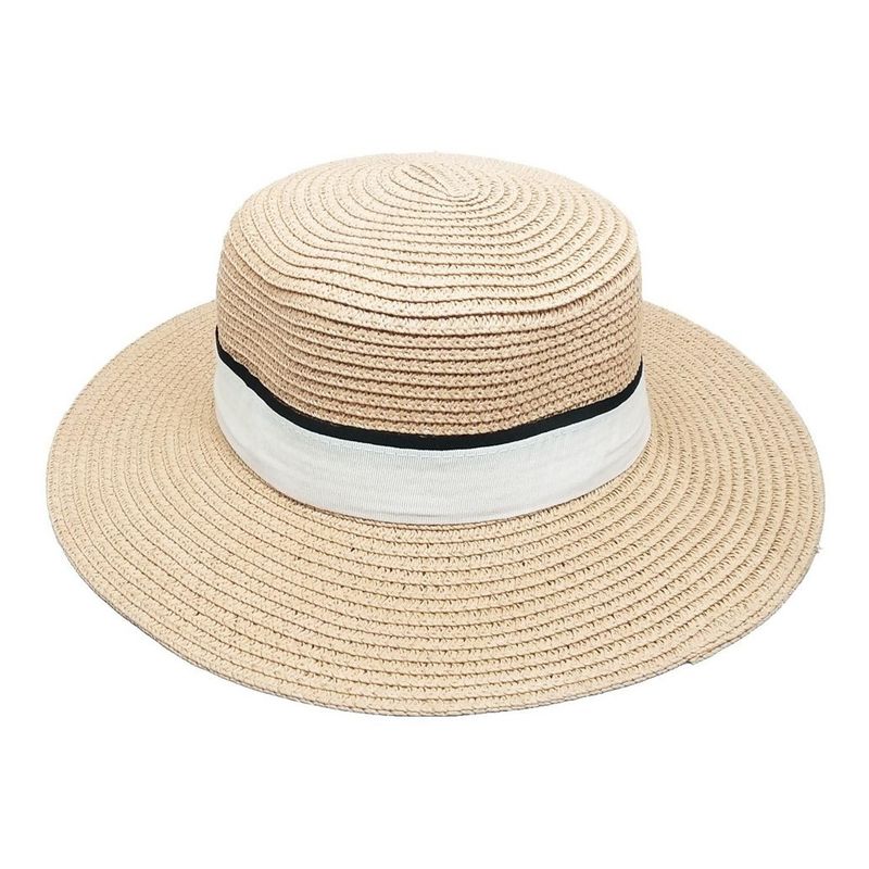 VELBROS - Pava Sombrero Mujer Dama Playa Cordobes Sol Gorro Fedora Uv - Beige