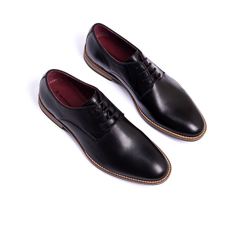 OVERSTATE - Zapatos De Vestir Para Hombre En Cuero Negro Overstate CA-4479AOV4