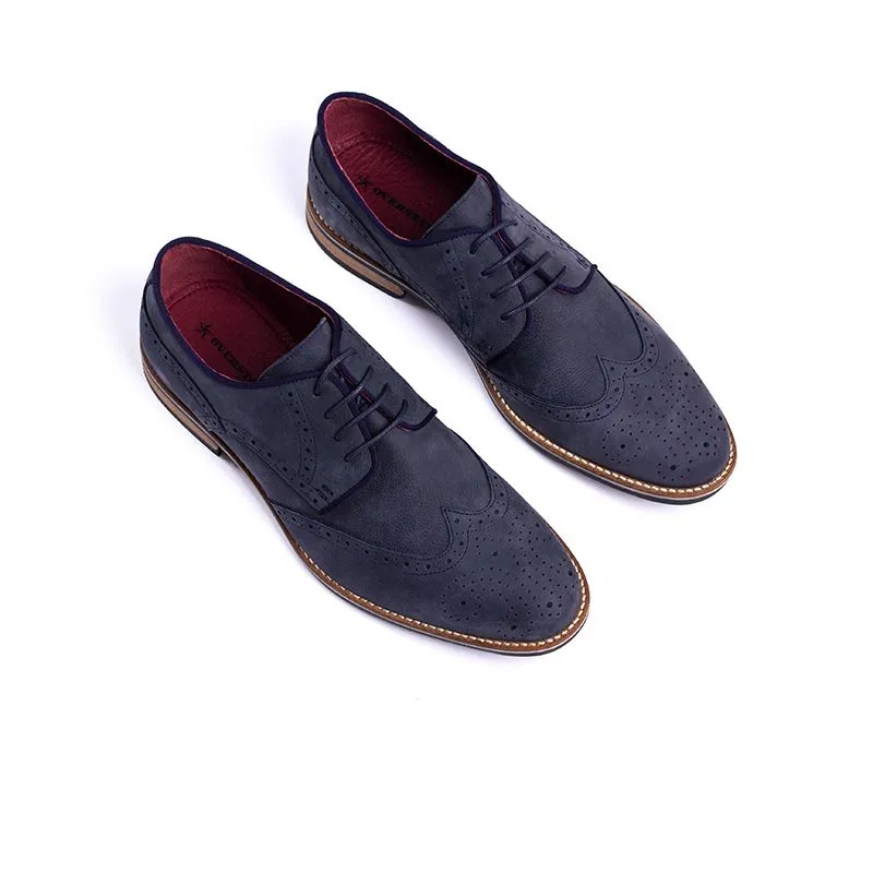 OVERSTATE - Zapatos Formales Para Hombre En Cuero Azul Overstate CA-4870OV10