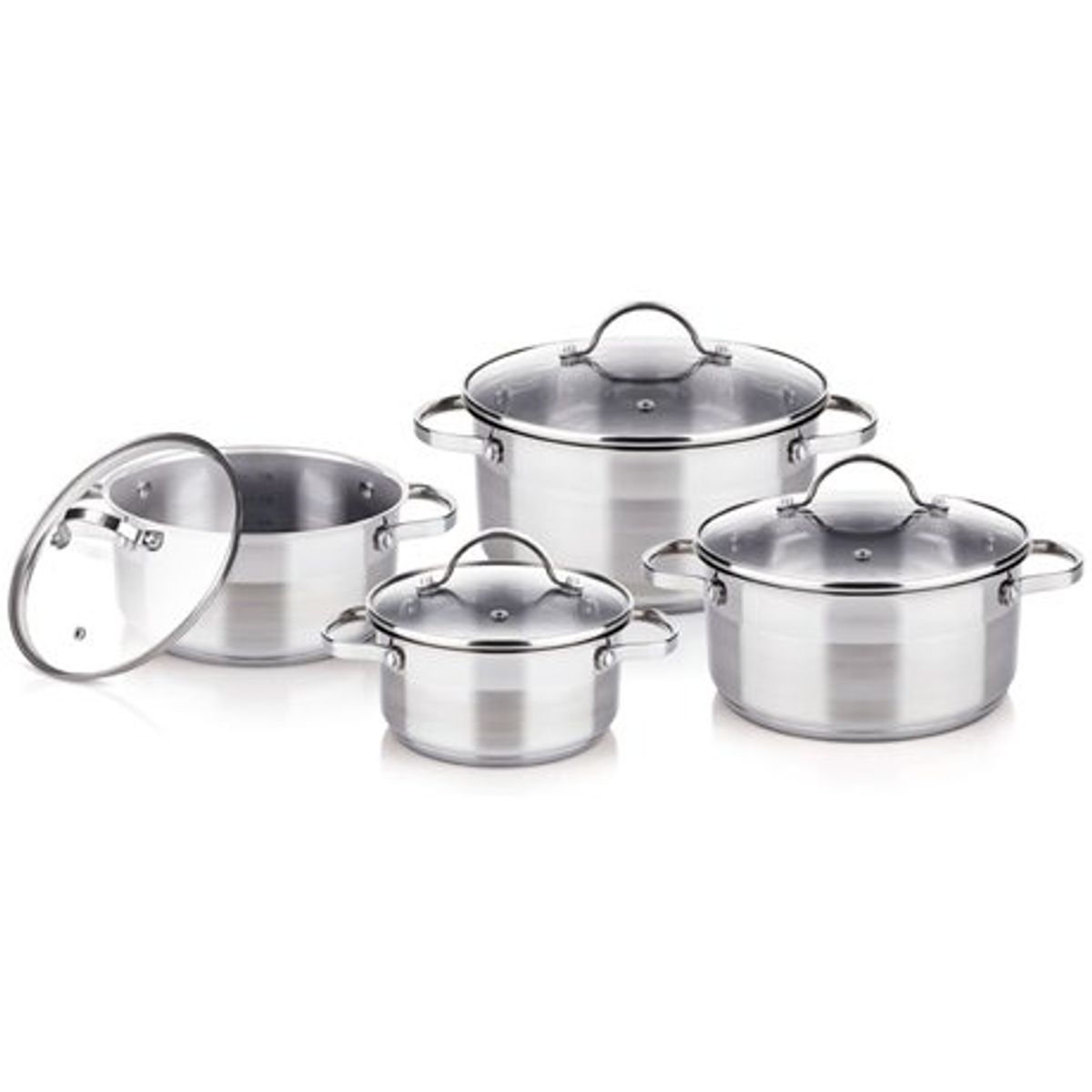 LAMART - Batería 8PZ  Lamart LTSSSET8 Cocina Acero inoxidable Set Juego