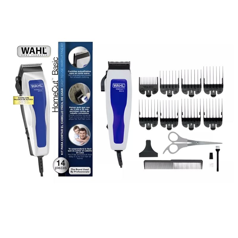WAHL - Maquina wahl home cut basic cortadora kit 14 piezas