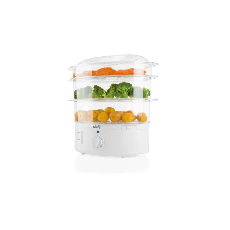 KALLEY - Vaporizador alimentos 9 litros- 800w kalley k-va800n3 blanco