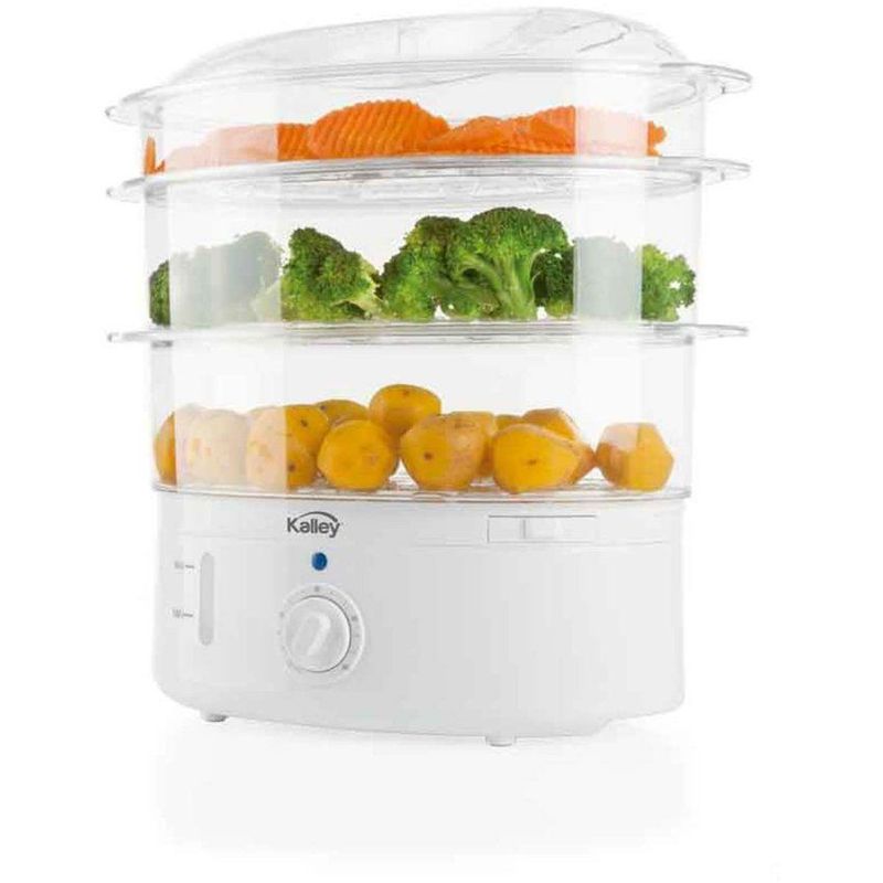 KALLEY - Vaporizador alimentos 9 litros- 800w kalley k-va800n3 blanco
