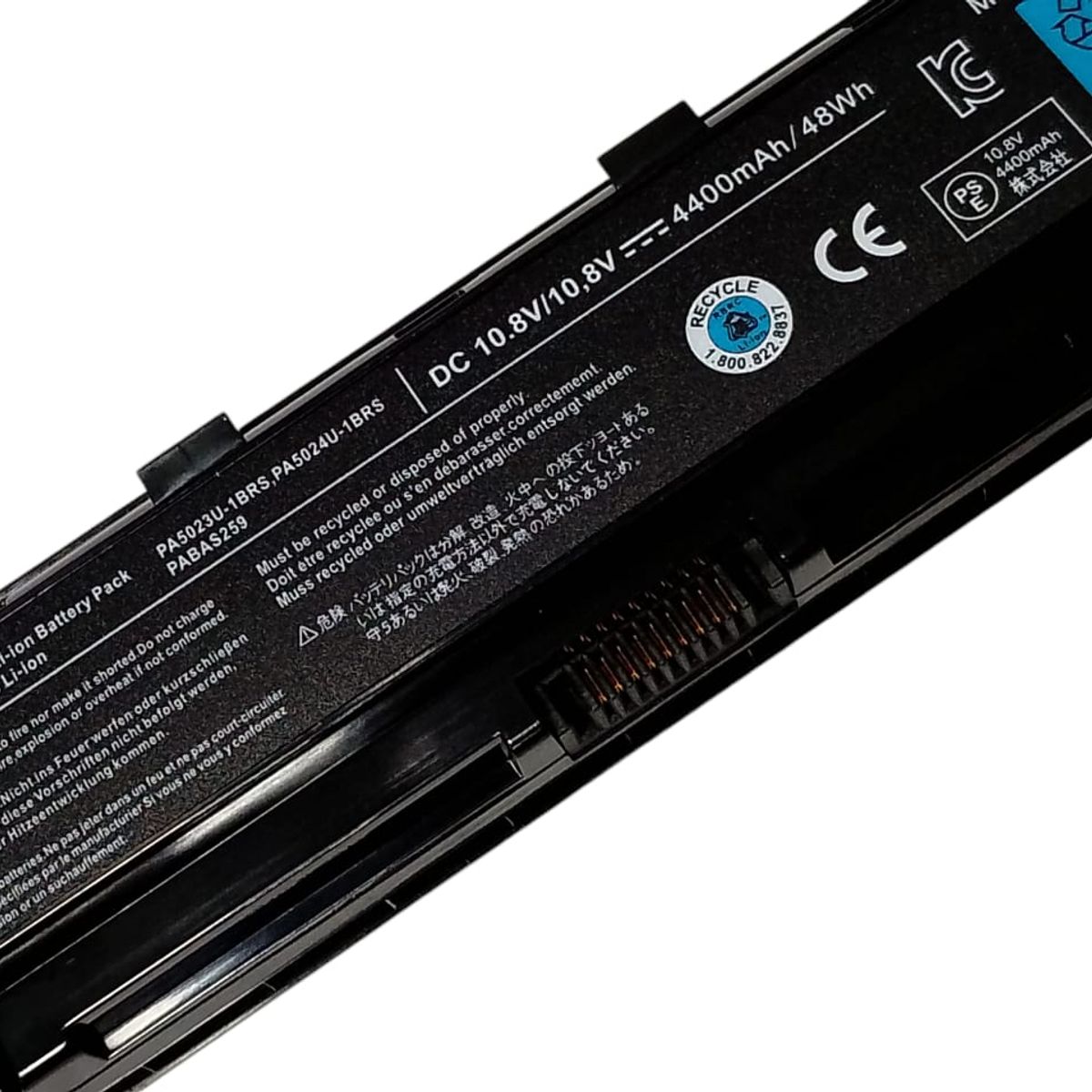 GENERICO - Bateria Para toshiba pa5024 c845 p870 c855 c800d 108V - 4400mAh48Wh