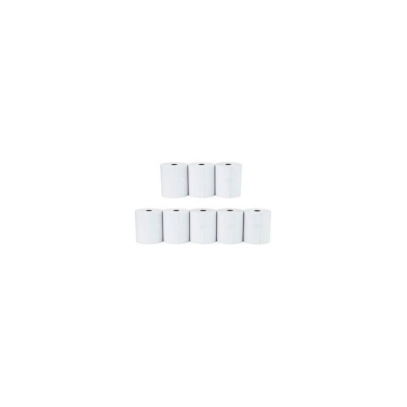 GENERICO - Pack x8 rollos papel termico impresora pos 58mm 57x25 data