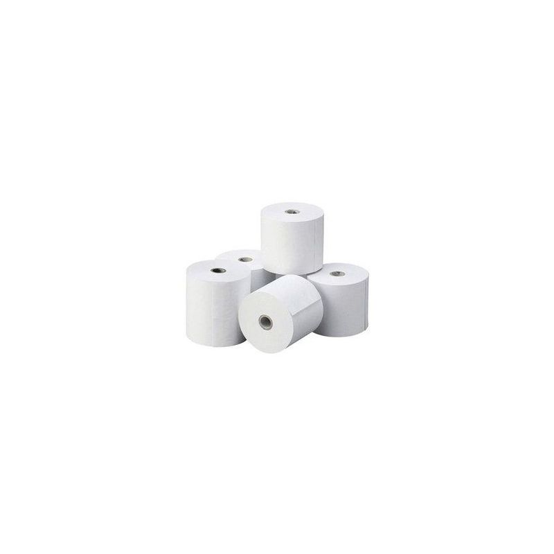 GENERICO - Pack x5 rollos papel termico 80mm impresora pos 80x65 epson