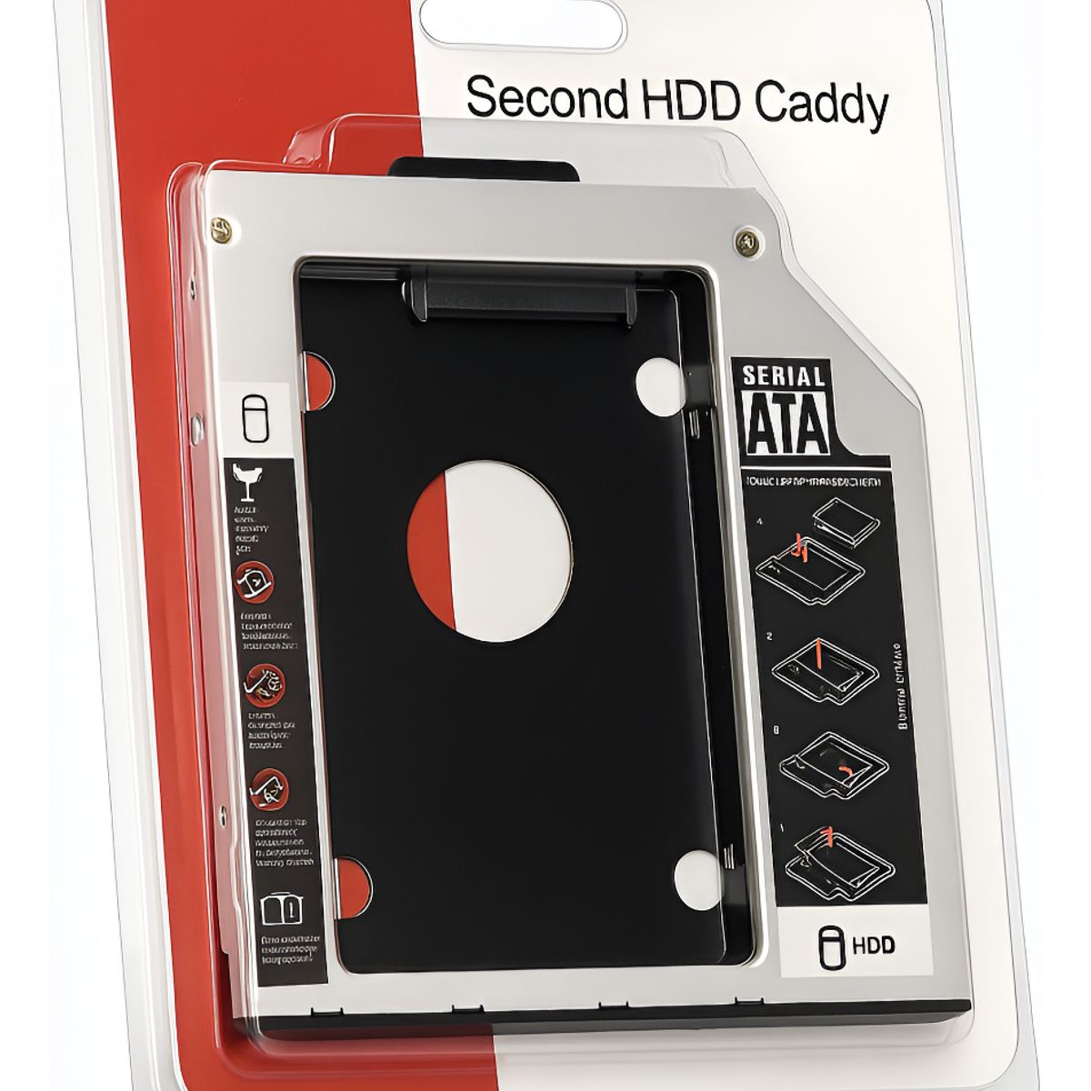 GENERICO - Caddy hdd disco duro mac o portatil sata 95m + atornillador