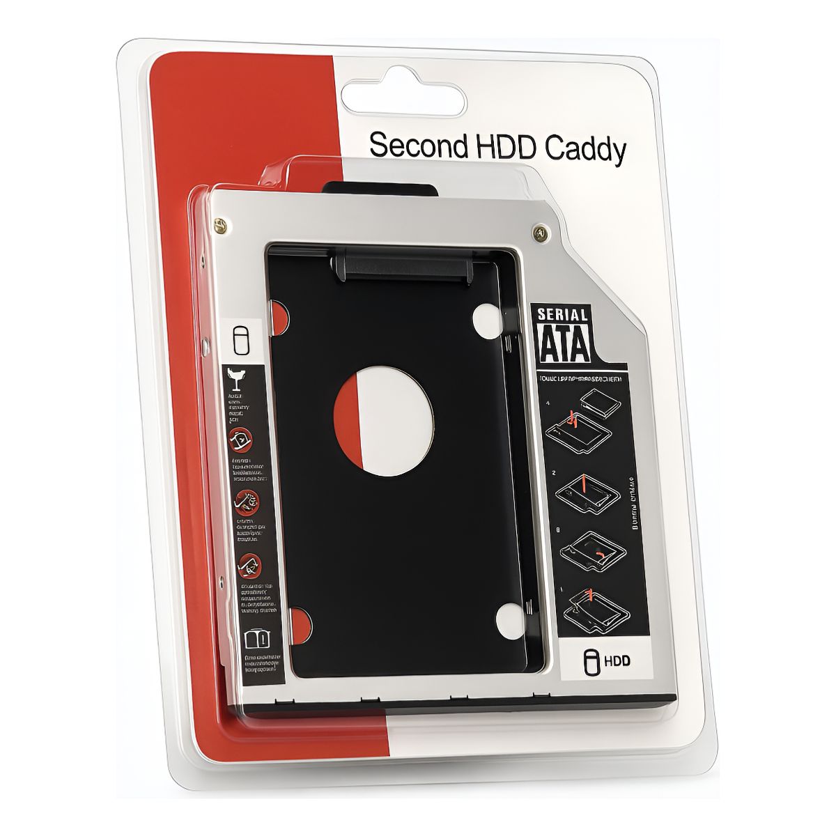 GENERICO - Caddy hdd disco duro mac o portatil sata 95m + atornillador