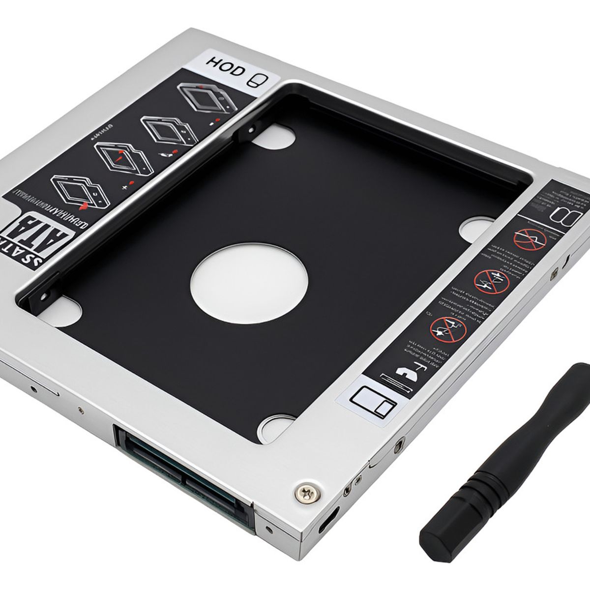 GENERICO - Caddy hdd disco duro mac o portatil sata 95m + atornillador