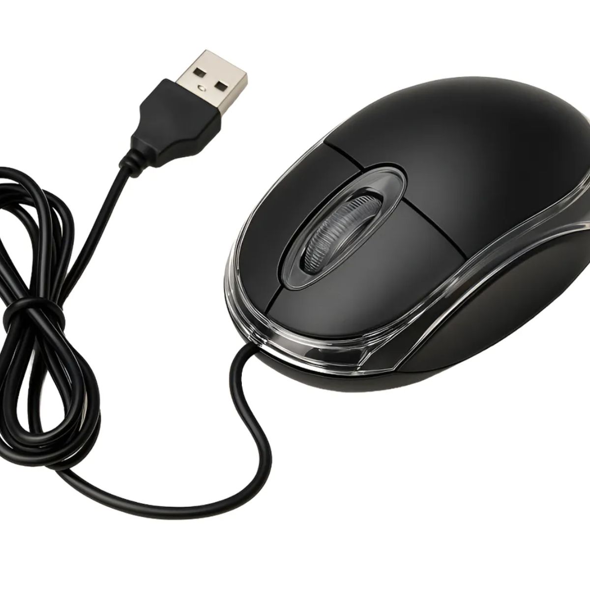 GENERICO - Mouse Usb Optico Iluminado - Raton Económico Para Computador