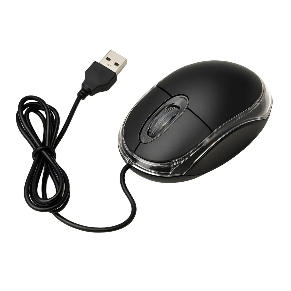 GENERICO - Mouse Usb Optico Iluminado - Raton Económico Para Computador