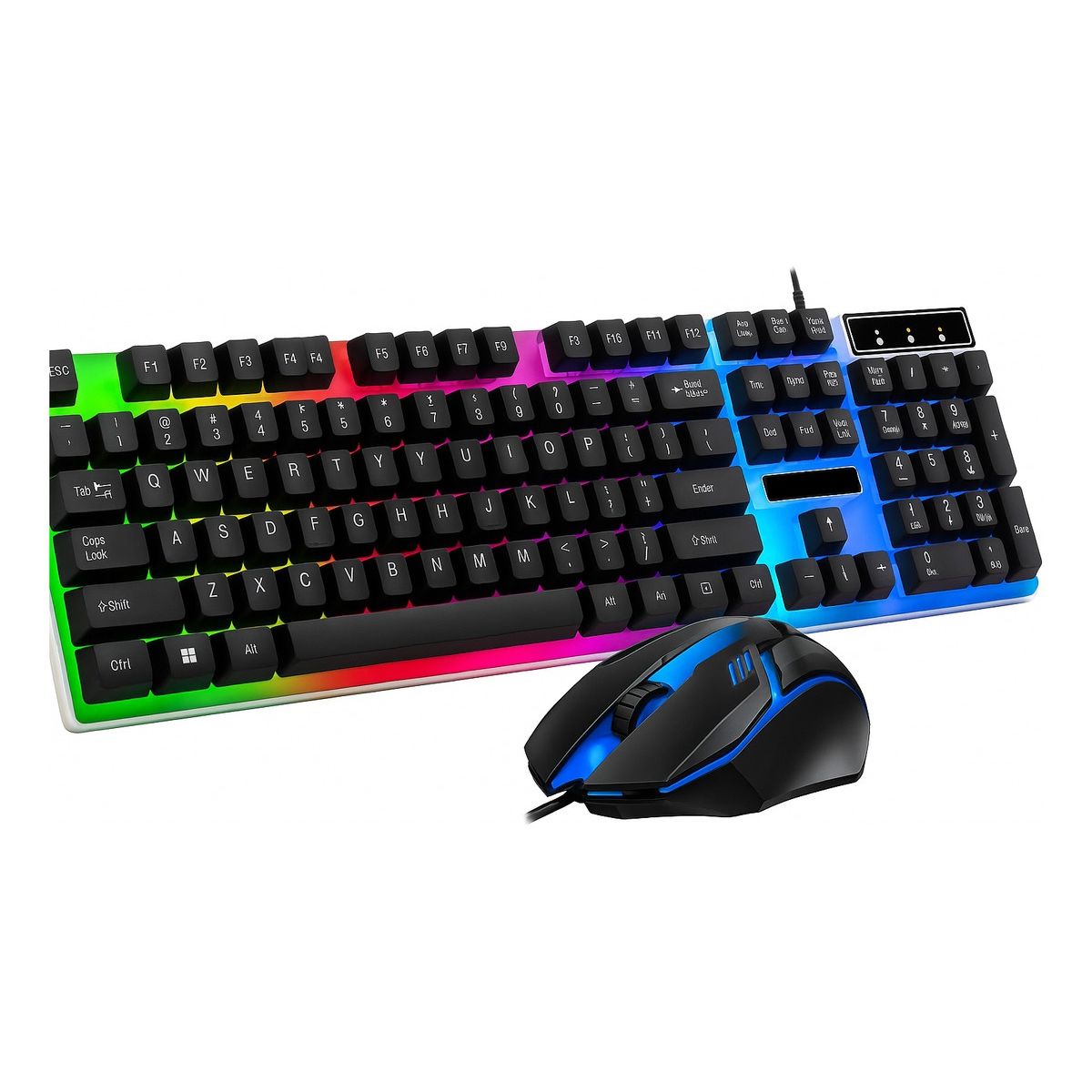 GENERICO - Combo teclado y mouse gamer usb en español tecla ñ