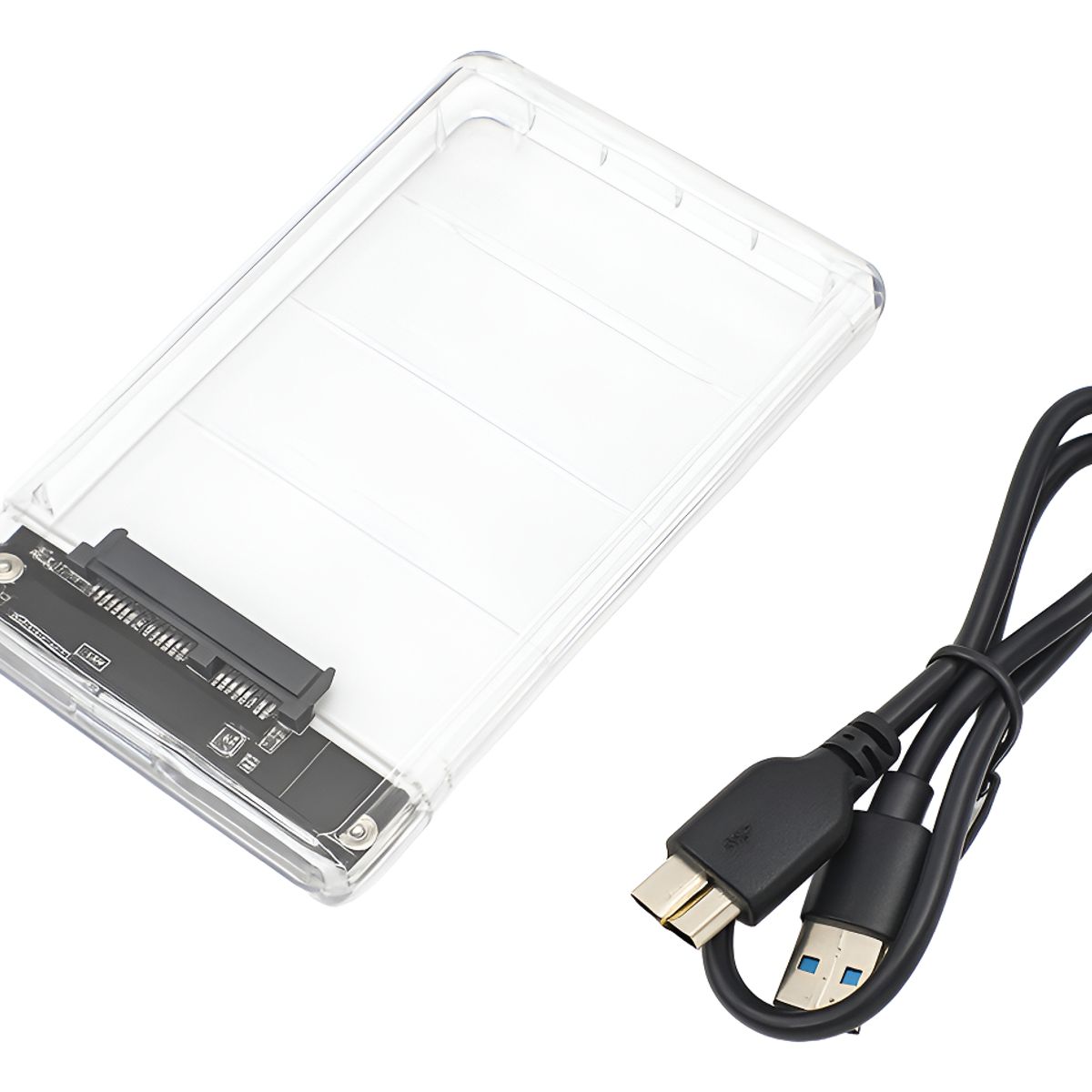 GENERICO - Caja disco duro hdd de 2.5 + cable adaptador usb a sata