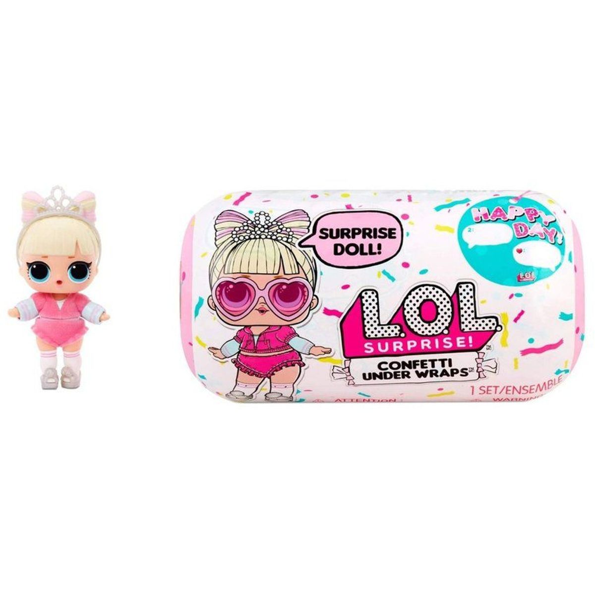 LOL SURPRISE - Set de muñeca lol confetti under wraps + 15 sorpresas