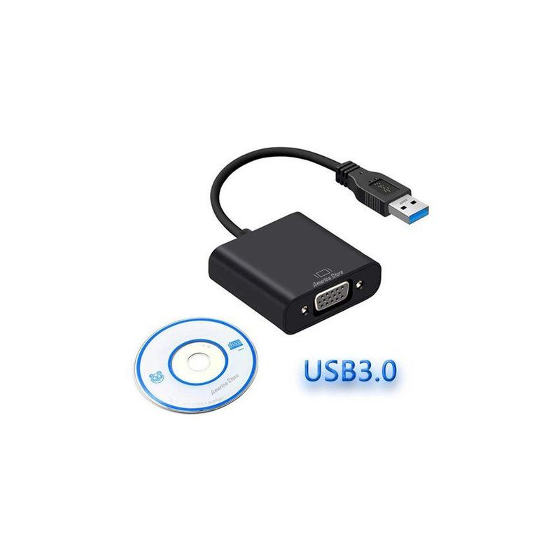 GENERICO - Cable adaptador convertidor usb 3.0 a vga - soporta usb 2.0