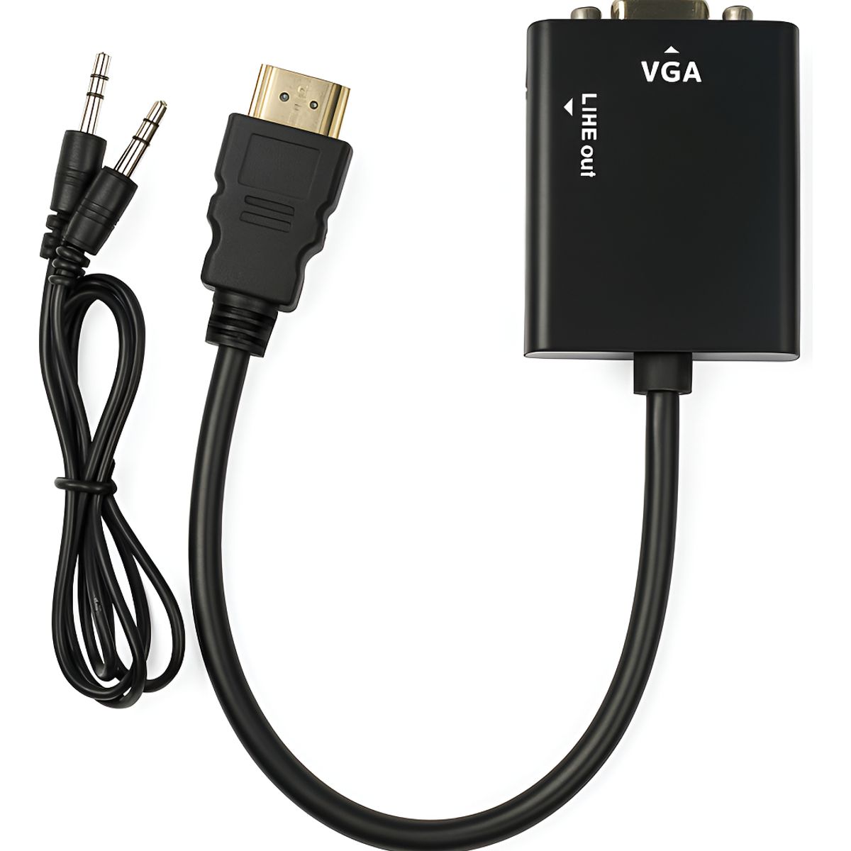 GENERICO - Convertidor hdmi macho a vga hembra salida video adaptador